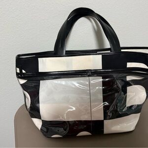 Bally Baccara GB AG Tote B Logo Print Made in Italy Canvas Shoulder Bag